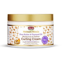 African Pride- Moisture Miracle-  Shea Butter & Flaxseed Oil Moisturize & Define Curling Cream 340g