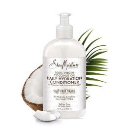Shea Moisture - "100% Virgin Coconut Oil" Daily Hydration Conditioner with Coconut Milk & Acacia Senegal 384ml
