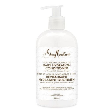 Shea Moisture - "100% Virgin Coconut Oil" Daily Hydration Conditioner with Coconut Milk & Acacia Senegal 384ml