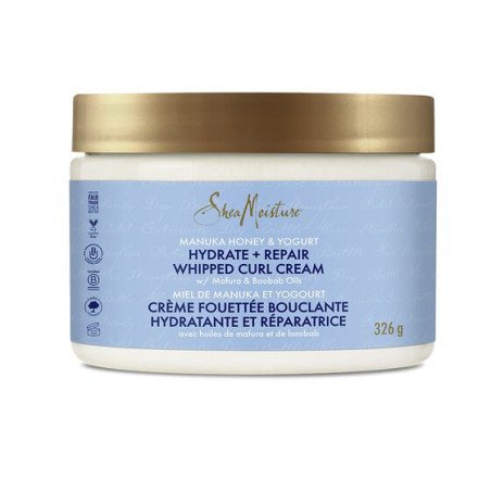 Shea Moisture - "Manuka Honey & Yogurt" Hydrate + Repair Whipped Curl Cream with Mafura & Baobab Oils 326gr