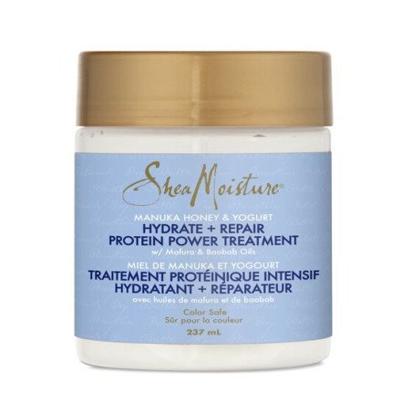 Shea Moisture - "Manuka Honey & Yogurt" Hydrate + Repair Protein Power Treatment with Mafura & Baobab Oils 237ml