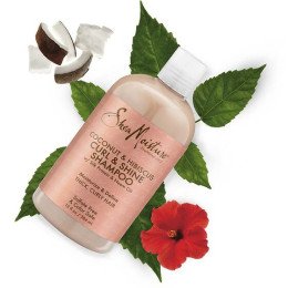Shea Moisture - "Coconut & Hibiscus" Curl & Shine Shampoo with Silk Protein & Neem Oil 384ml