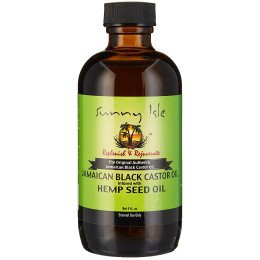 Sunny Isle - "Jamaican Black Castor Oil" infused with Hemp Oil 4fl oz
