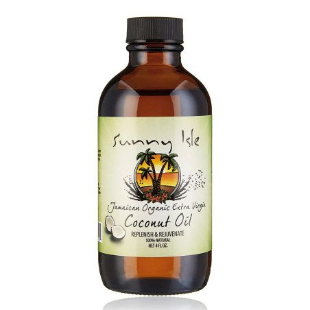 Sunny Isle - "Jamaican Organic Extra Virgin" Coconut Oil 4oz (118ml)