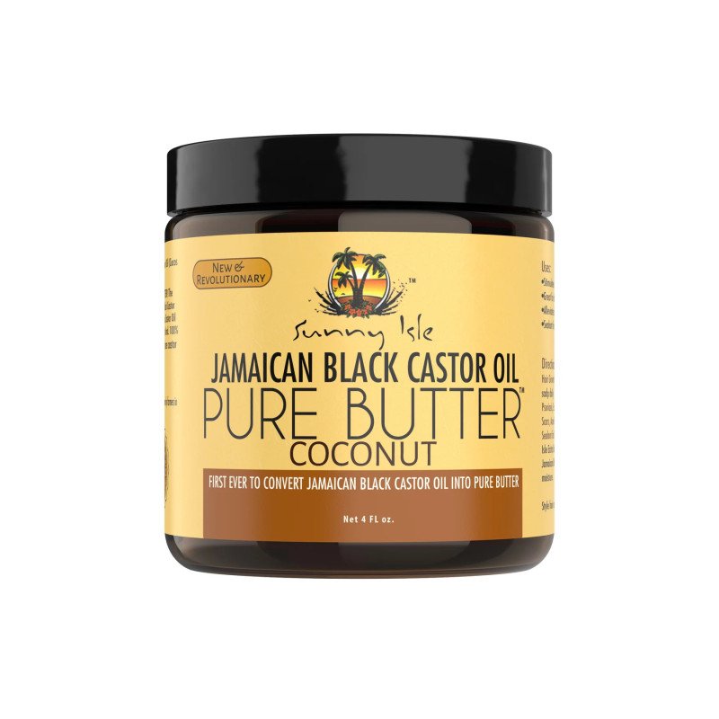 Sunny Isle - "Jamaican Black Castor Oil" Pure Butter with Coconut Oil 4oz