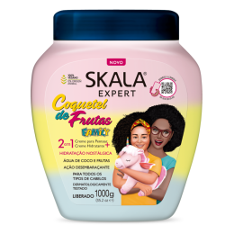 SKALA- EXPERT- Coquetel Frutas Family 2-IN-1- Hair Treatment Cream Conditioning -CO-Wash (1000g)